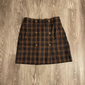 Madewell Plaid Skirt